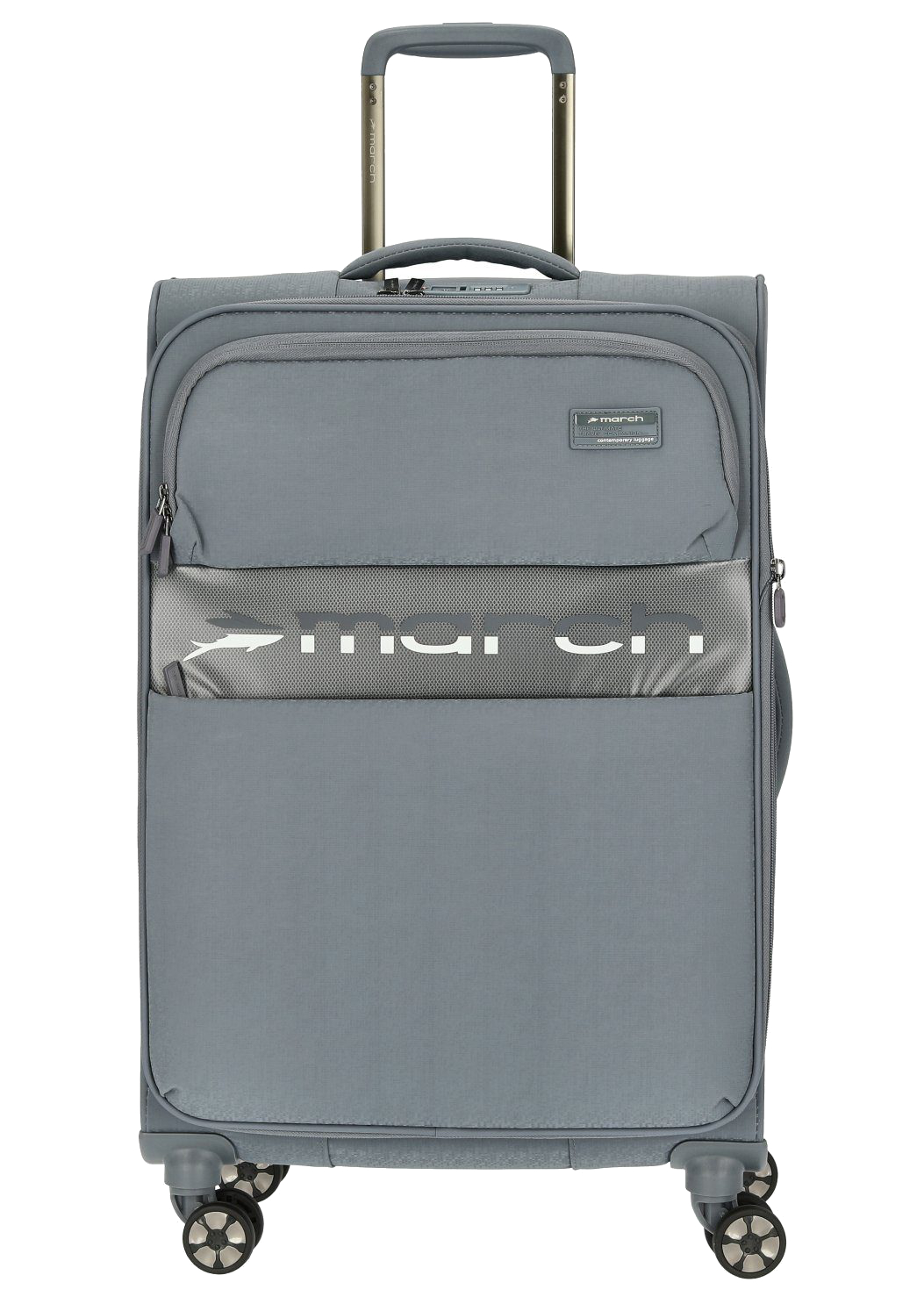 March 'Mosaic' 4-Rad Trolley 68cm 2,80kg 70/81l erweiterbar recyceltes Polyester bluegrey