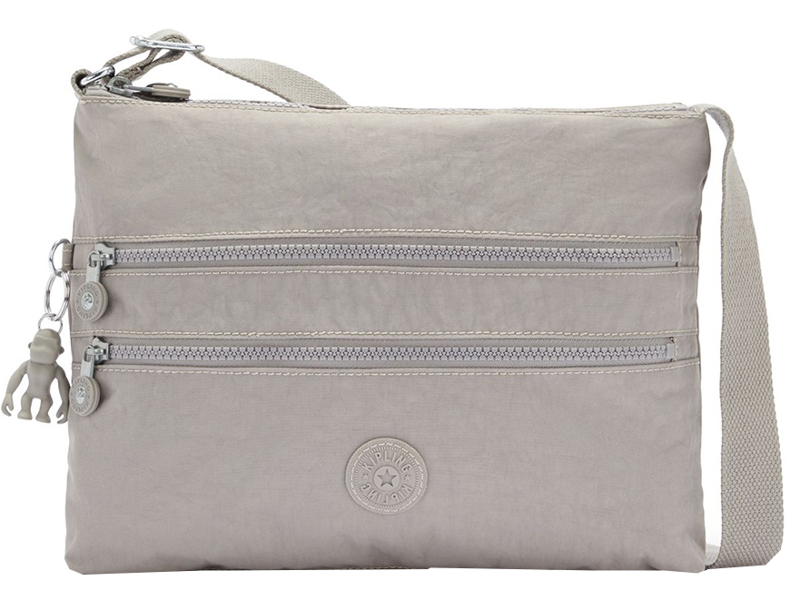Kipling 'Alvar' Schultertasche Grey Gris