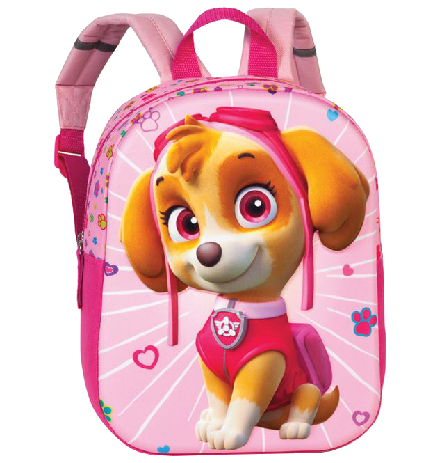 Fabrizio 'Paw Patrol' Kinderrucksack mit 3D Effekt 6l pink