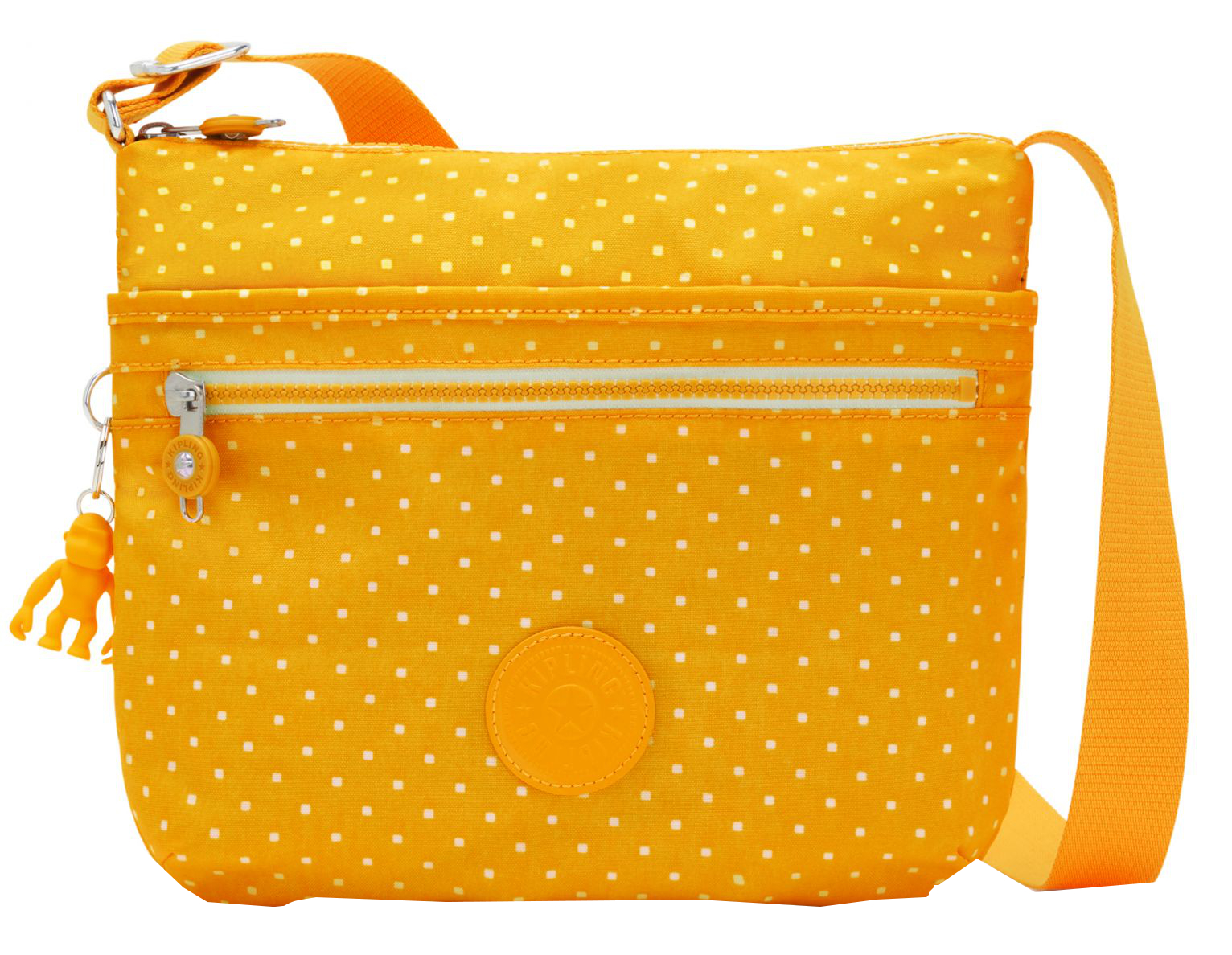 Kipling 'Arto' Schultertasche Soft Dot Yellow