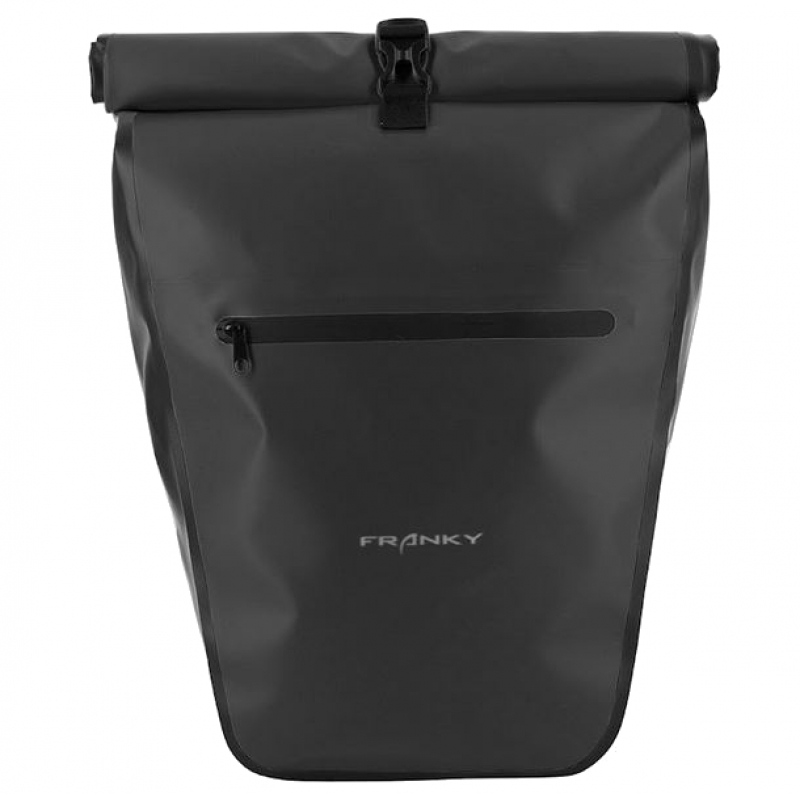 Franky Fahrradtasche mit Laptopfach 29l 500D PVC schwarz