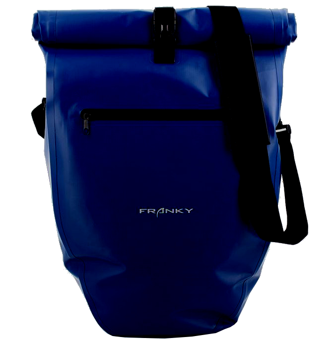 Franky Fahrradtasche 27l 500D PVC blau