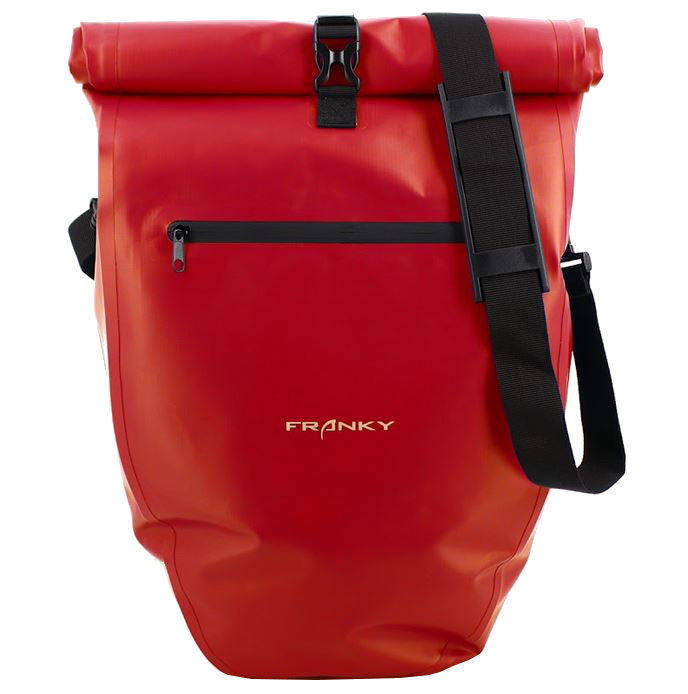 Franky Fahrradtasche 27l 500D PVC rot