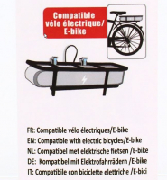 Franky Fahrradtasche 27l 500D PVC schwarz