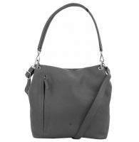 Prato 'LM Asif' Shopper glattes Rindleder mid grey