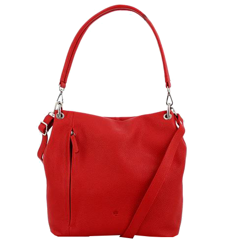 Prato 'LM Asif' Shopper glattes Rindleder red