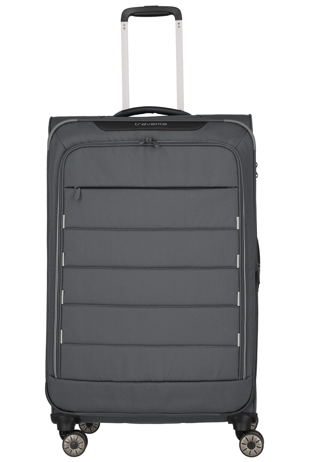 Travelite 'Skaii' 4-Rad Trolley 67cm erweiterbar 2,4kg 62/67l recycled Polyester gipfelgrau