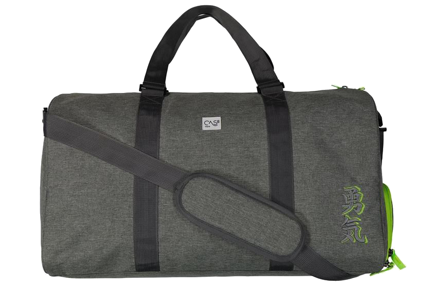 CAS8 Sport/Reisetasche Laptopfach Gewebe grau-grün
