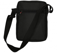 Travel ´N´ Meet Schultertasche aus Spinnstoff Schwarz