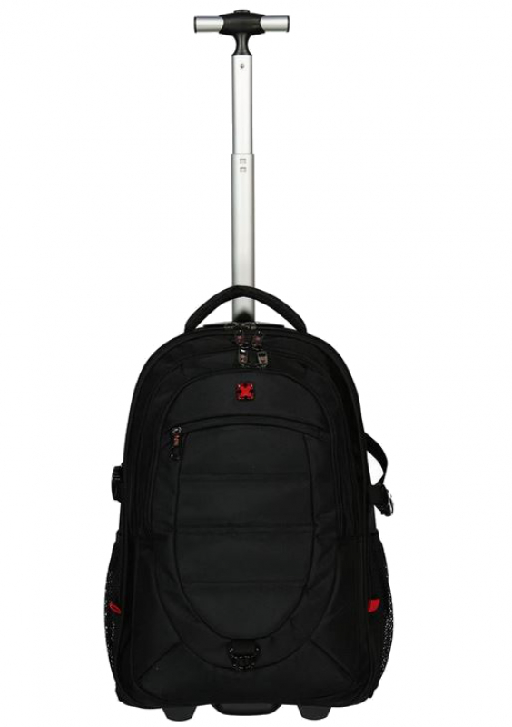 Travel `N´ Meet Rucksacktrolley aus Spinnstoff Schwarz