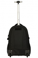 Travel `N´ Meet Rucksacktrolley aus Spinnstoff Schwarz