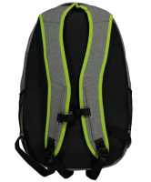 Cas8now Rucksack mit Laptopfach aus Spinnstoff grau grün