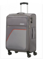 American Tourister Spinner 'Skysurfer' 4-Rad Trolley erweiterbar 66cm 3,3kg 69l/74l grau/orange