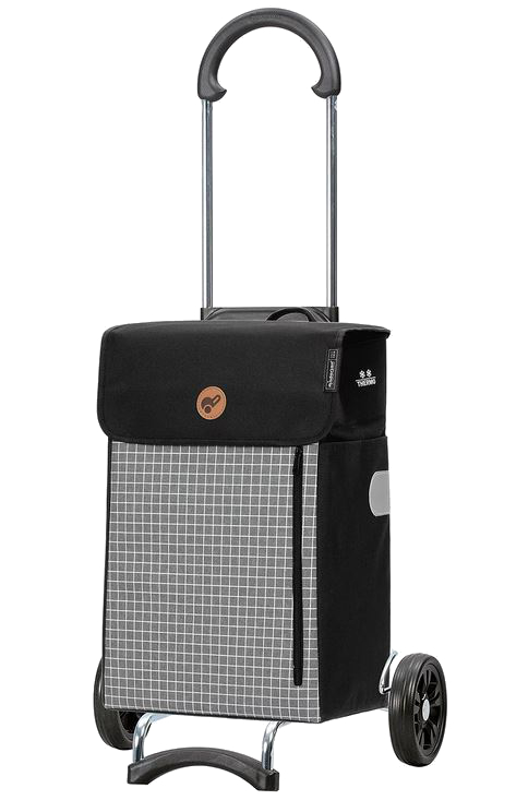 Andersen 'Hente' Scala Shopper 36l 40kg Tragkraft MADE IN GERMANY grau karo