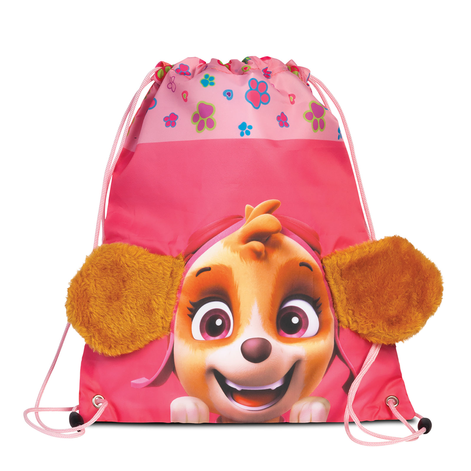 Sieber 'Paw Patrol' Sport/ Schuhbeutel mit lustigen Stoffohren 4l rosa