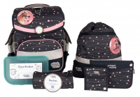 schoolmood 'Ella' Pferd Timeless Air+ Schulrucksack-Set 7tlg. 980g 23l grau/pink