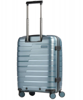 Travelite 'Air Base' 4-Rad-Bordtrolley S mit Vortasche 55cm 2,6kg 43l eisblau