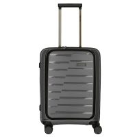 Travelite 'Air Base' 4-Rad-Bordtrolley S mit Vortasche 55cm 2,6kg 43l anthrazit