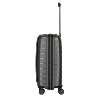 Travelite 'Air Base' 4-Rad-Bordtrolley S mit Vortasche 55cm 2,6kg 43l anthrazit