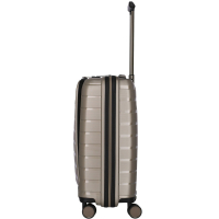 Travelite 'Air Base' 4-Rad-Bordtrolley S mit Vortasche 55cm 2,6kg 43l champagner