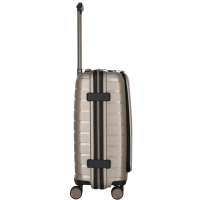 Travelite 'Air Base' 4-Rad-Bordtrolley S mit Vortasche 55cm 2,6kg 43l champagner