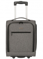 Travelite 'Cabin' 2-Rollen Bordtrolley Underseater 43cm 2,1kg 28l Polyester Grau Melange