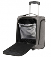 Travelite 'Cabin' 2-Rollen Bordtrolley Underseater 43cm 2,1kg 28l Polyester Grau Melange