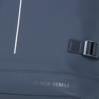 New Rebels 'William' Rucksack mit Laptopfach aufsteckbar 17L navy