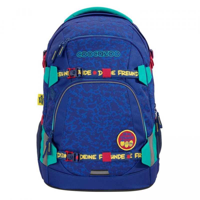 Coocazoo 'Deine Freunde,Brudi' Ltd.Editions Schulrucksack mit Seitentaschen 1,2kg 30l blau