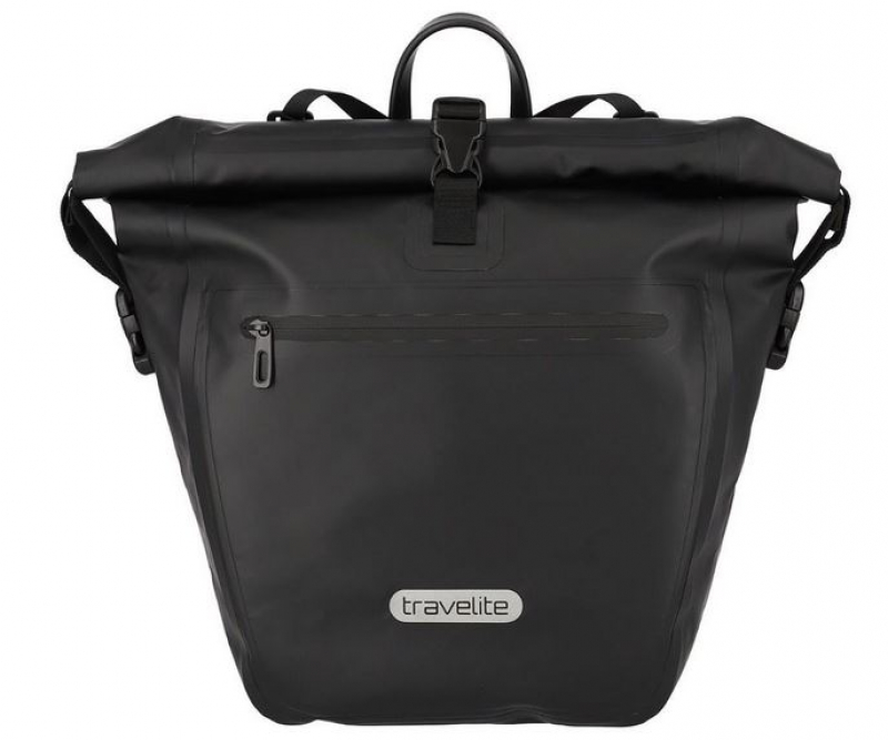 Travelite 'Basics' Fahrradtasche mit Umhängeriemen 1,1kg 20l schwarz