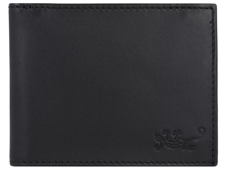 Oxmox 'Leather' Pocketbörse RFID echt Leder schwarz