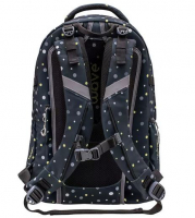 Wave 'Infinity' Schulrucksack 30L 1040g black and yello dots