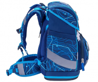 Belmil 'Smarty' Schulrucksack 4tlg. 20L 1100-1170g abstract neon blue