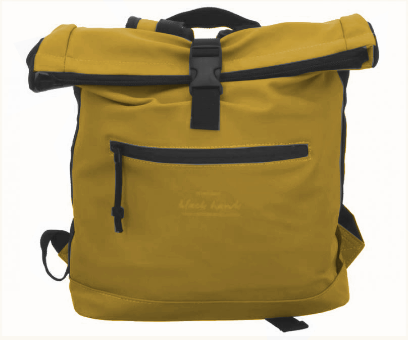 Black Hawk Rucksack S aus PU goldgelb