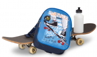 Fabrizio 'Skater' Kinderrucksack mit Trolleyaufsteckfunktion 6l dunkelblau