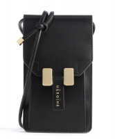 Maison Heroïne 'Romy' Umhängetasche echt Rindleder schwarz/gold
