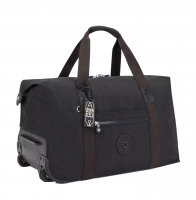 Kipling 'Art on Wheels M' Medium wheeled carry-on black noir