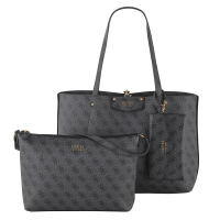 Guess 'Eco Brenton Tote' Damentasche Syntetik coal logo