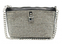 Guess 'Virtual Mini Top Zip Bucket' Abendtasche Syntetik black multi