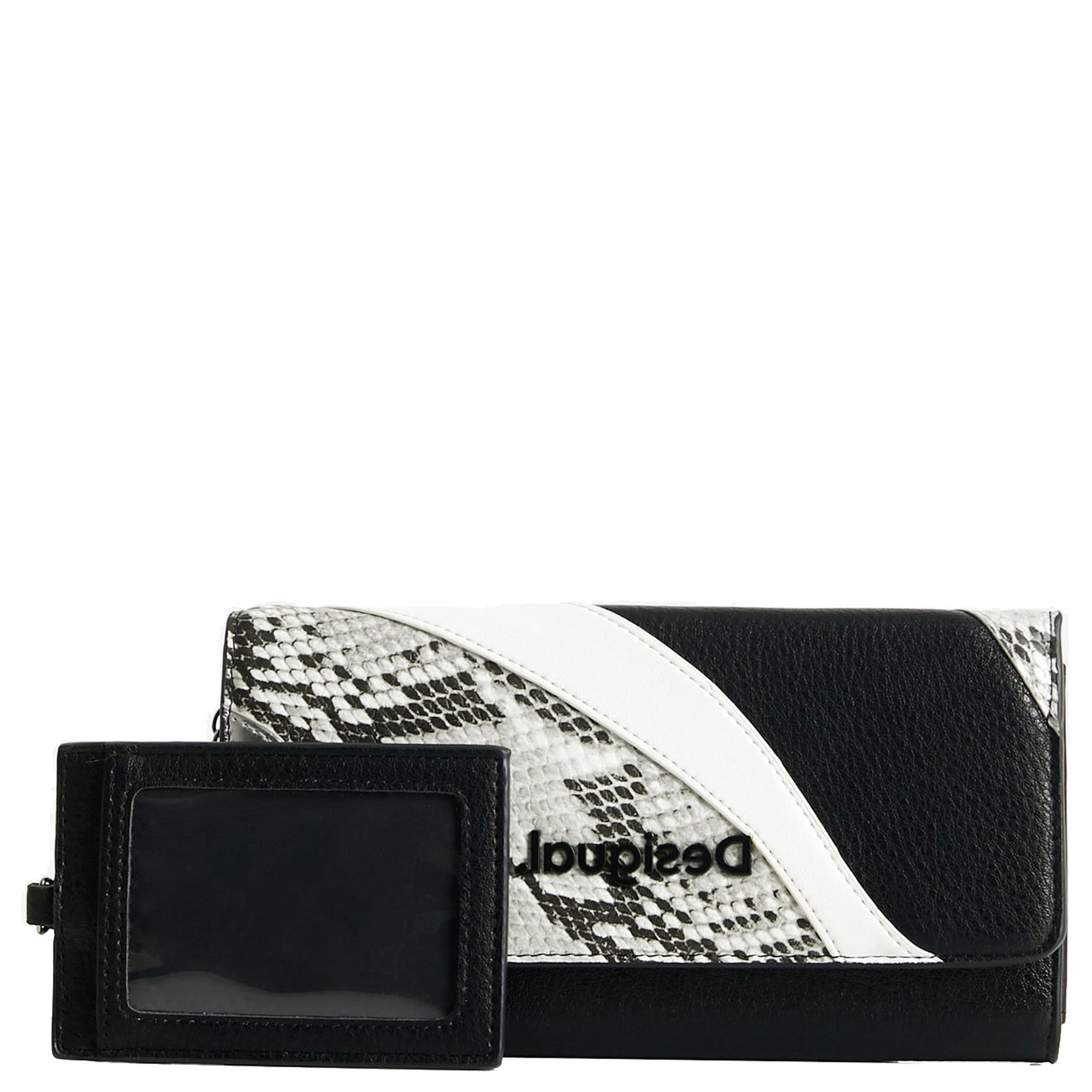 Desigual 'Mone Pol Mariona' Damenlangbörse silber/schwarz