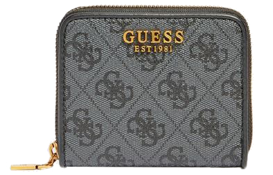 Guess 'Izzy SLG Smal Zip Around' Damenbörse mit RV coal logo