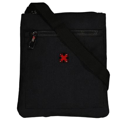 Dernier Schultertasche aus Spinnstoff schwarz