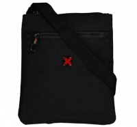 Dernier Schultertasche aus Spinnstoff schwarz