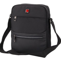 Travel N Meet Schultertasche aus Spinnstoff schwarz