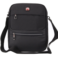 Travel N Meet Schultertasche aus Spinnstoff schwarz