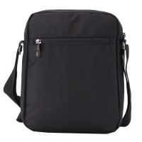 Travel N Meet Schultertasche aus Spinnstoff schwarz