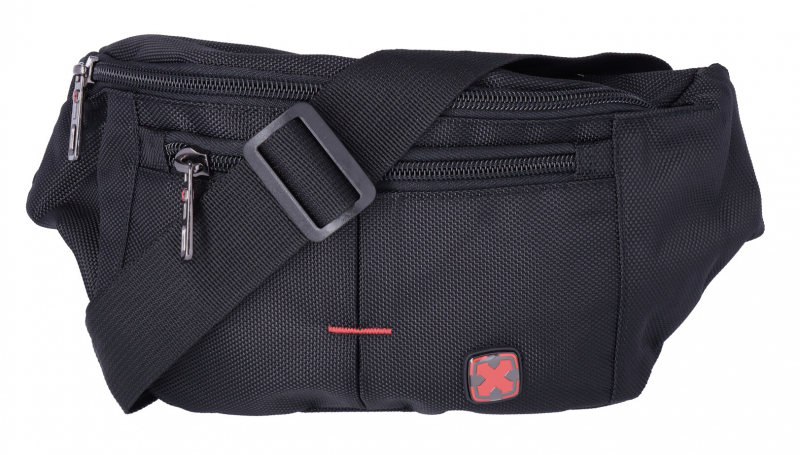Travel N Meet Gürteltasche aus Spinnstoff schwarz