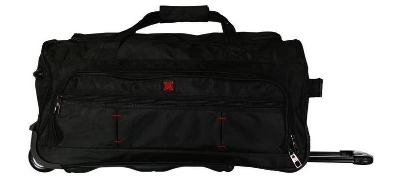 Dernier 'Travel and meet' Rollreisetasche 48cm aus Spinnstoff schwarz
