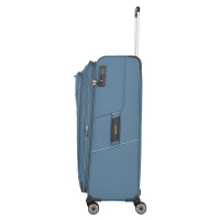 Travelite 'Skaii' 4-Rad Trolley 78cm erweiterbar 2,9kg 91-98l recled Polyester panoramablau