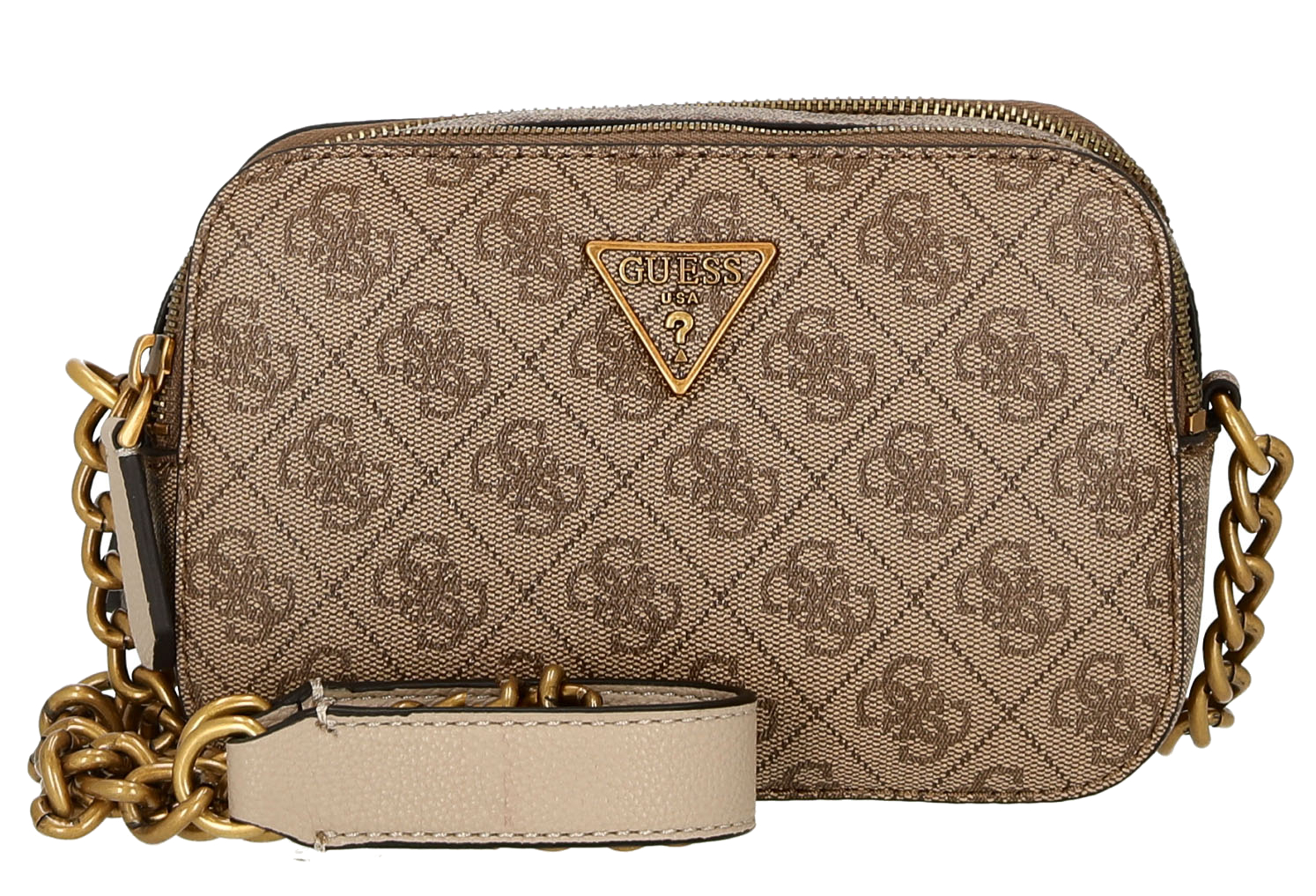 Guess 'Noelle' Crossbody Camera Tasche Synthetik latte